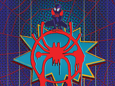 Into the Spiderverse adobe illustrator color theory design graphic design illustration illustrator layout poster design vector vector graphics