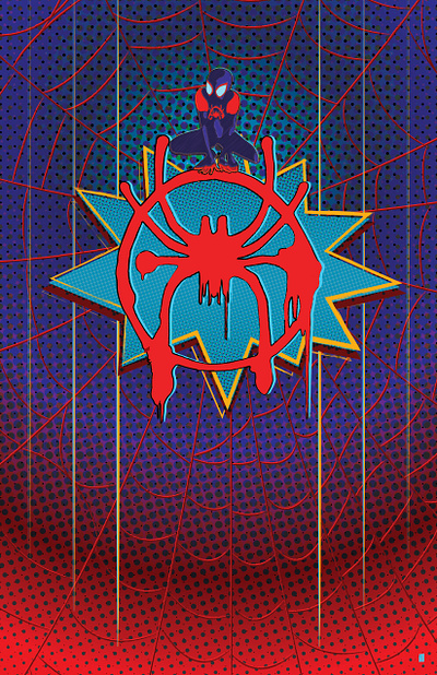 Into the Spiderverse adobe illustrator color theory design graphic design illustration illustrator layout poster design vector vector graphics