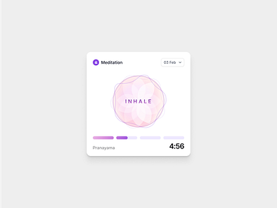 07 Meditation app clean design minimal product ui ux