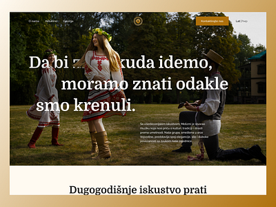 Serbian culture | Hero section design graphic design illustration typography ui ux vector