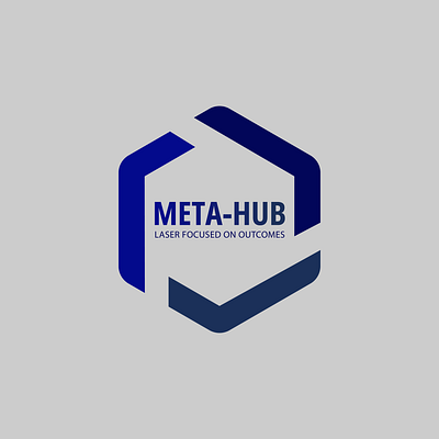 META-HUB logo graphic design logo ui
