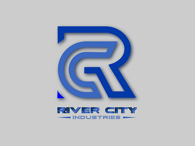 RC industries logo 3d graphic design logo