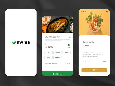Mymemeal food app UI UX Design branding design illustration mymemeal rashfolio typography ui ux