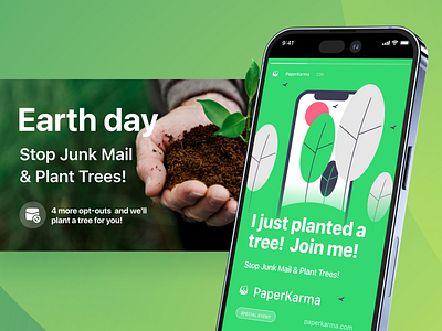 PaperKarma: Earth Day android animation app day design earth event go green ios