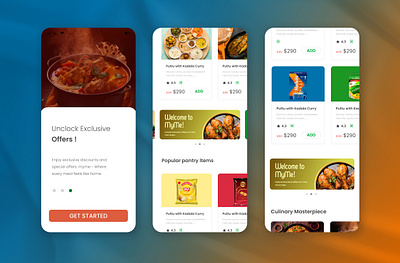 Mymemeal food app UI UX Design #rashfolio #mymemeal app branding design graphic design illustration logo rashfolio typography ui ux vector