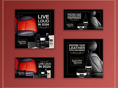 Luxury Leather Repair PMAX Ads advertising digital design display ads google ads graphic design pmax ads ppc marketing remarketing ui ux