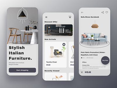 mobile application Italian Furniture app branding design furniture graphic design illustration logo stylish i ui ux web webdesign приложение