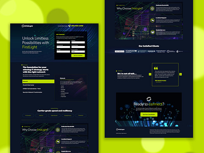 FirstLight Landing Page design digital design firstlight landing page lead gen ppc marketing ui unbounce pages ux