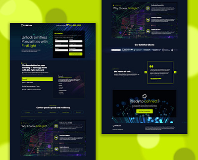 FirstLight Landing Page design digital design firstlight landing page lead gen ppc marketing ui unbounce pages ux