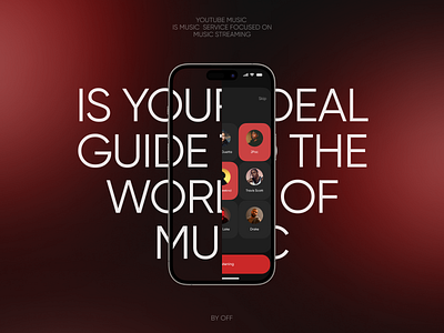 YouTube Music [music player app] animation app black clean design minimalism mobile mobile app music music app player red ui ui design ux ux design