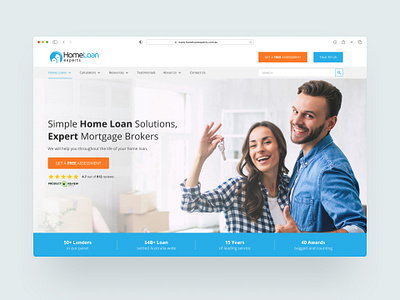 Homepage Design for a Mortgage Broking Company design homepage landing page mortgage ui ui ux ui design uiux