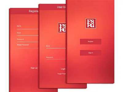 F-S-R-G-INC Furniture Mobile app graphic design ui ux