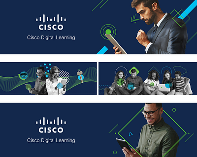Cisco Digital Learning Banners banners ui ux visual