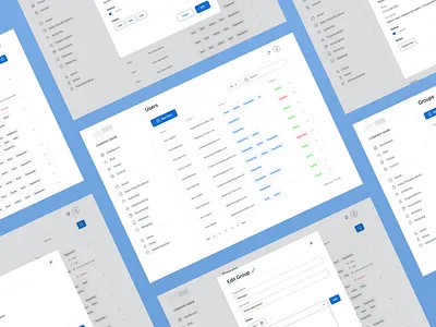 Users Page application design input inputs label logo menu page system table ui uiux user user page