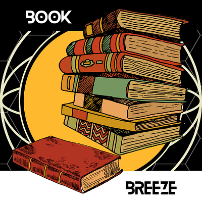 BOOK BREEZE graphic design logo