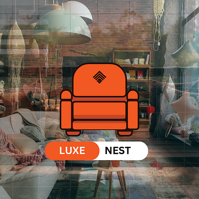 LUXE NEST graphic design logo