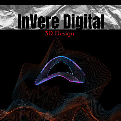 3D Design Ad 3d branding graphic design logo