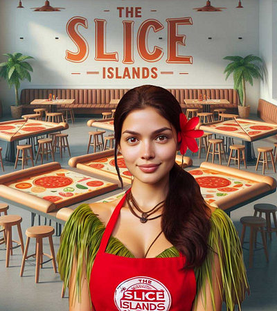 the Slice Islands ai graphic design restaurant