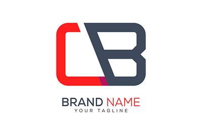 Letter cb logo design template business vector