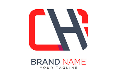 Letter ch logo design template business vector