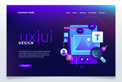 Landing Page branding design landing page mobile typography ui website