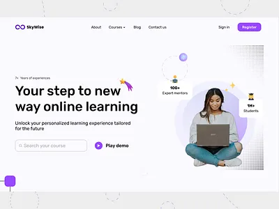 Online Learning Platform - Landing Page