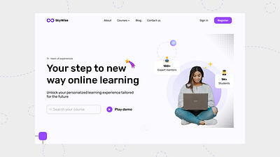 Online Learning Platform - Landing Page