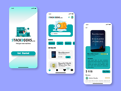 StackBooks.com - Book Selling App app books books selling concept design selling ui