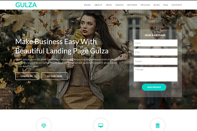 Gulza - Business WordPress Theme home slider landing page template one page landing page wordpress wordpress theme