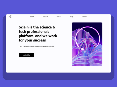 Sciein - Science and Technology website branding community graphic design innovation logo luxury science tech technology ui