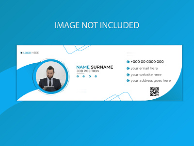 Email signature template or email footer banner design email signature email signature template graphic design