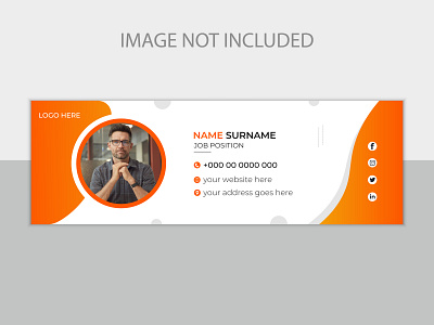 Email signature template or email footer banner design email footer email signature email signature template graphic design