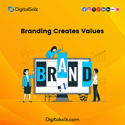 Content creates Values branding business business growth design digital marketing digital solz illustration marketing social media marketing ui