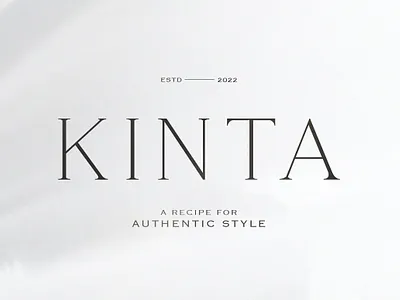 Kinta - Authentic Serif authentic font elegant font font modern font serif serif elegant serif font stylish font