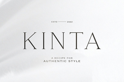 Kinta - Authentic Serif authentic font elegant font font modern font serif serif elegant serif font stylish font