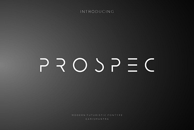 Prospec Extra Light elegant futuristic font logo modern technology