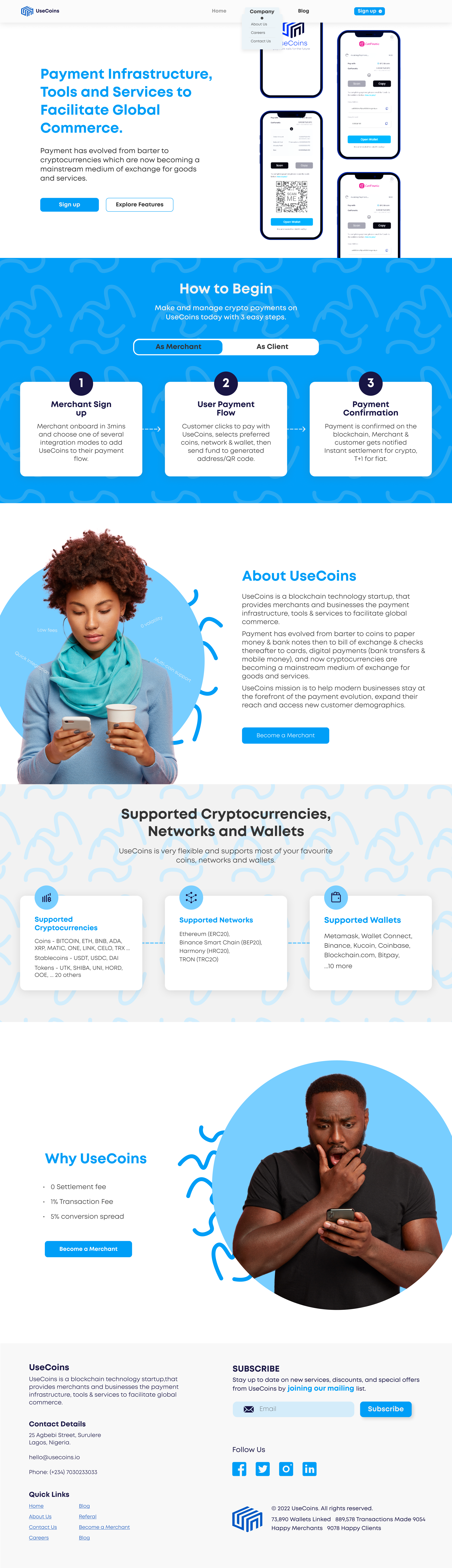 Example of Stunning Landing Page UI Design