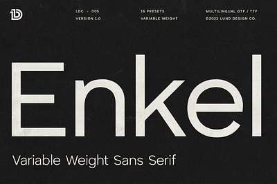 ENKEL Variable Sans Serif book branding classic clean contemporary digital display editorial elegant elevated font functional future