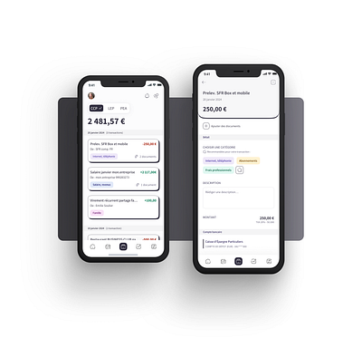 Banking and savings mobile app app banking banking app mobile app ui ui design ux design ux ui épargne