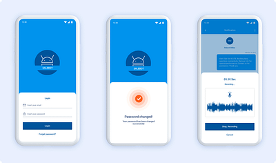 Sign Up and Chat Bot for the app branding template ui ux design