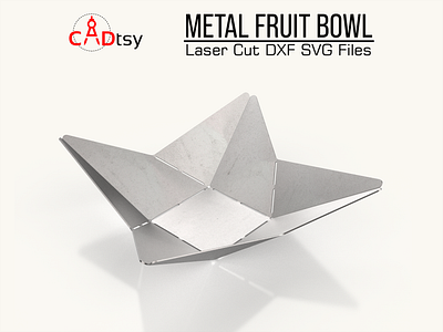 Metal Fruit Bowl CNC Plasma / Laser Cutting DXF /SVG Files industrial chic