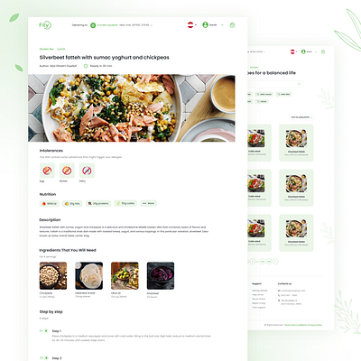 Fity Website calories delivery design figma fitness fity food graphic design healthy healthy food order sport ui uidesign uiinspiration uiux userinterface website