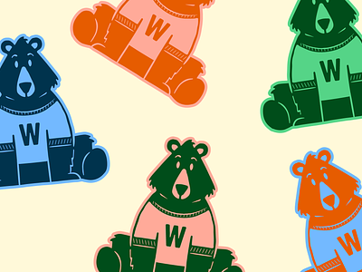 Camp Bear Mascot animal bear branding camp illustration logo logo design mascot summer camp tees vintage