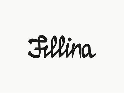 Fillina Concept branding clean design freeform graphic design handwritten handwritten logo lettering logo logo design logos logotype simple type typography vector