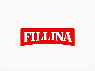 Fillina Concept branding clean design graphic design lettering logo logo design logotype red simple type type logo typography vector white