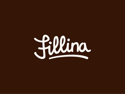 Fillina Logo Concept brand design brand logo branding clean design graphic design handwritten handwritten logo letter form lettering letters logo logos logotype simple type typography vector