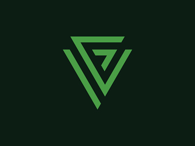 VG abstract arrow arrowhead brand branding fitness g letter gym identity letter g letter v logistics logo sports triangle v letter