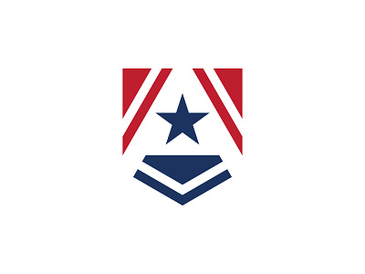 A Shield a letter army brand branding defense identity letter a logo military patriotic protection security shield star us