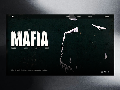 MAFIA - lending page design historical lending page mafia ui web web design