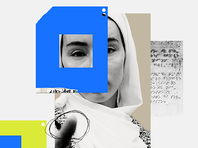 Sexual and Reproductive Justice | UNFPA activism activist braille collage graphic design illustration muslim united nations unitednations woman women